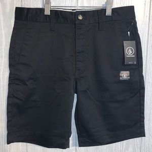 Volcom | black | flat front shorts | NWT |